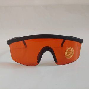 (NWT) Vintage 90's Junior Nylon One Piece Blade Sports Sunglasses (M.Black)